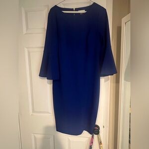 Blue Calvin Klein dress